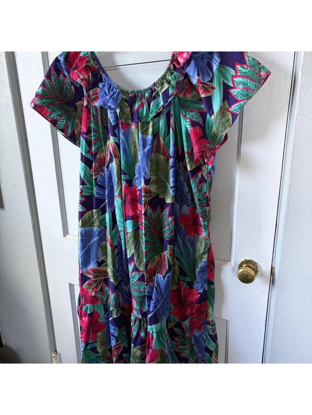 Hilo Hattie multicoloured Hawaiian maxi dress #hawaiian #maxidress #tropical